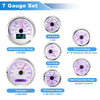 Marine Boat White 7 Gauge Set GPS Speedometer Tacho Fuel/Temp/Oil/Volt/Trim