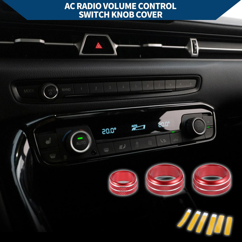 Toyota Supra AC Radio Volume Switch Knob Cover Ring 3 x (2018–2022)