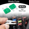 Car Boat Truck RV Motorcycle Green 50 Pcs Maxi Fuse 30A Blade Fuse