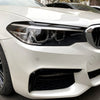 BMW 5 Series G30 525i (2017-2023) Gloss Black 2 x Headlight Eyelid Trim