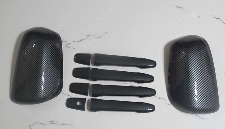 Mitsubishi Lancer EX Carbon Fiber Mirror Door Handle Covers (2008-2020)
