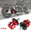 Honda Suzuki 2 x M8x1.25 Red Swing Arm Spools Sliders Stand