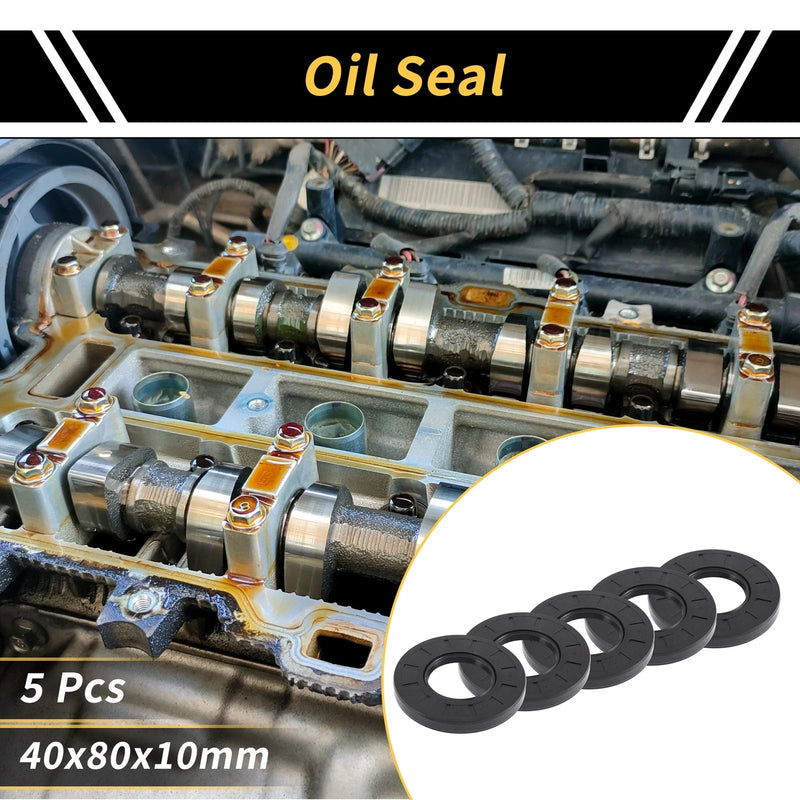 Make Model Oil Seal 40x80x10mm NBR Rubber Rotary Shaft Seal