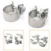 Harley Motorcycles 2 x 1.75" Exhaust Clamps