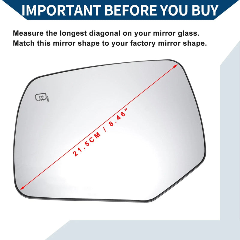 Ford Escape Heated Left Side Mirror Glass (2008-2012)