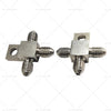 Car Model Pair of Stainless Steel 3 AN Male Brake Hose Tee Blocks
