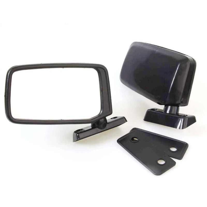 Subaru FF-1 / Leone / Rex / Sherpa 1969-1989 Black Door Mirrors Set