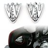Harley Street Glide Chrome Inner Fairing Mirror Block Off Covers (06-13)