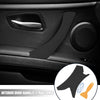 BMW 3 Series Faux Leather Black Left Side Door Handle Cover