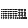 Harley Softail Standard FXST 63X Black Engine Topper Bolt Caps (2000-2006)