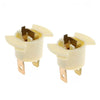 Car H1 Halogen Headlight Socket Holder 2 x Bulb Socket Stand