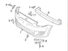 Mirage Hatchback RH Front Bumper Side Bracket (2012-2022)