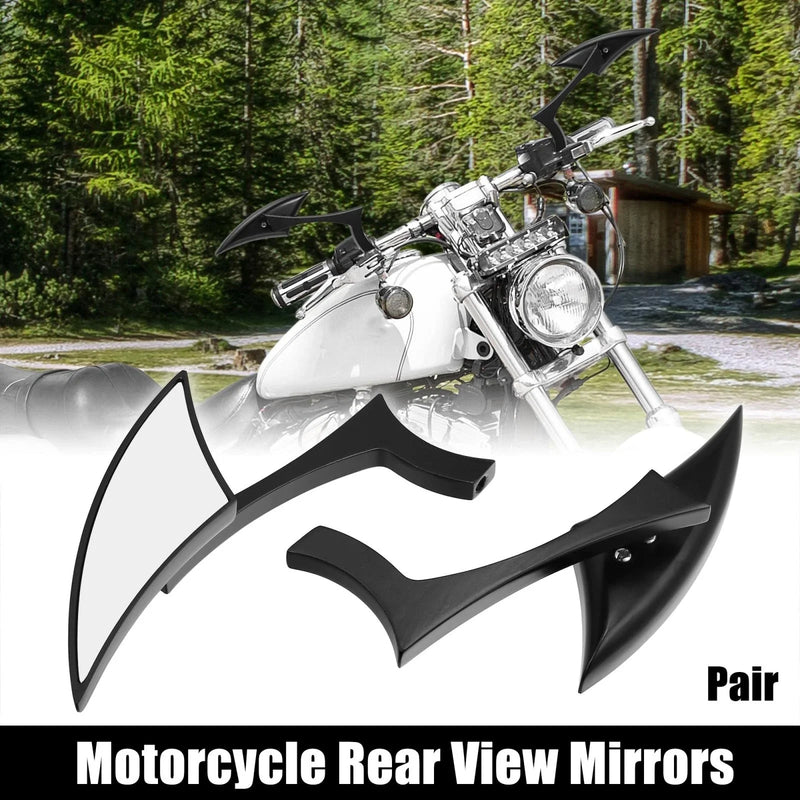 Harley Davidson Black Pair 8mm 10mm Left Right Rear View Mirror