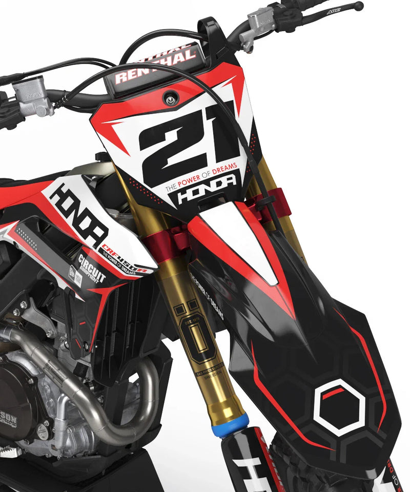 Honda CRF 100 (2011-2020) - Exact Stickers Custom Graphics Full Kit