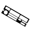 BMW 3 Series Black Radio CD Panel Cover Trim (1994-1996)