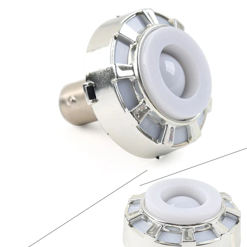 Motorcycle - Angel Eye Strobe Tail Brake Rear Lights 12V LED Headlight