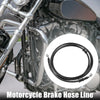 Motorcycle Brake Line Oil Hose Pipe with Spring Protection 250cm 1 Set