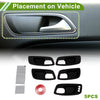 Dodge Charger (2011-2021) 5 x ABS Interior Door Handle Bowl Cover Trim