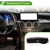 Mercedes Benz C Class W205 2015-2021 Black Red Dashboard Cover Mat