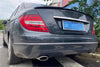 Mercedes C Class W204 Sedan ABS Black M4 Style Rear Trunk Spoiler (2008-2014)
