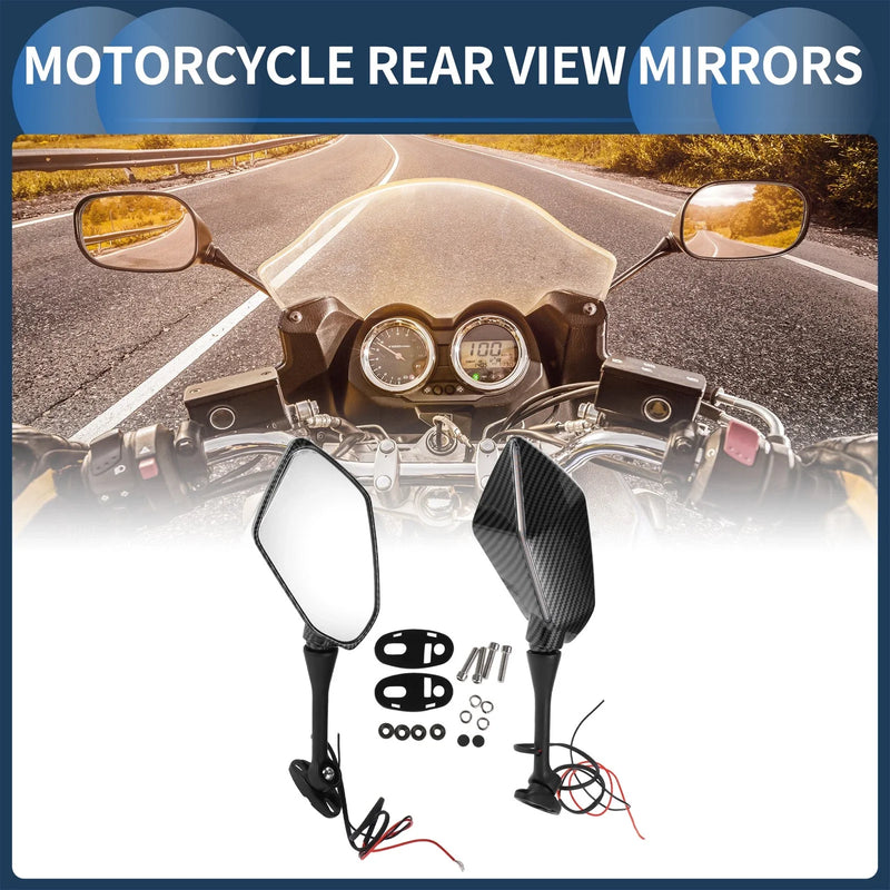 Suzuki GSX-R600 GSX-R750 2003-2017 Aluminum Rear View Mirrors (2 x)