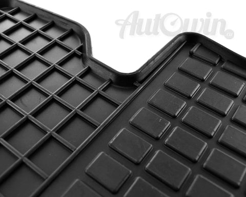 Volkswagen Touareg I (2002-2010) LHD Driver Rubber Black Floor Mats