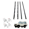 Toyota Land Cruiser LJ71 RJ73 PZJ70 1990-2006 Front Door Glass Weatherstrip