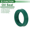 Oil Seal 25x33x8mm TPU Rotary Shaft Seal Green 5 Pcs