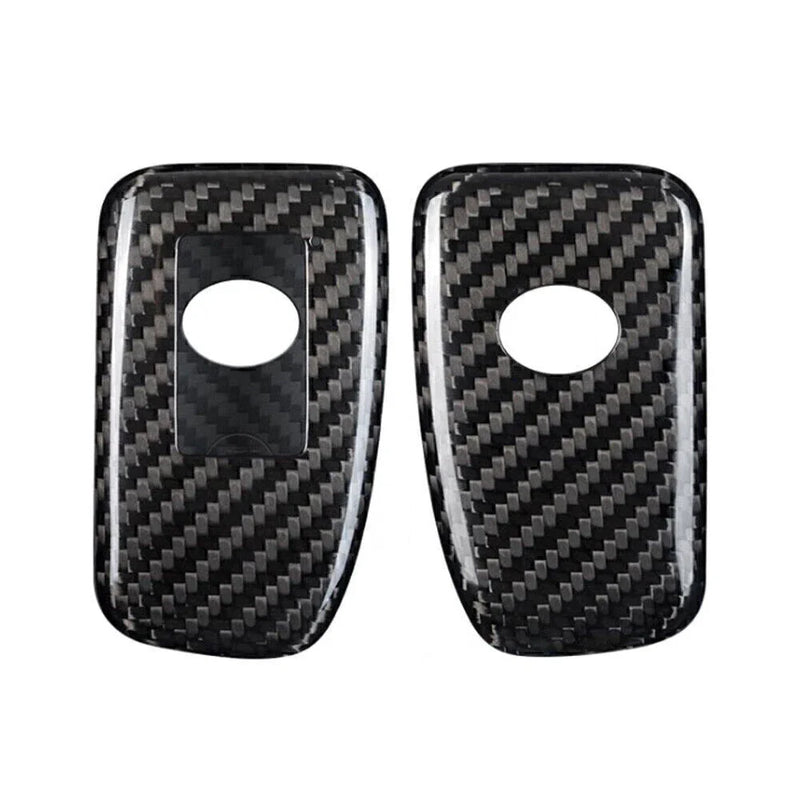 Lexus 2014-2017 Carbon Silver Black Remote Smart Key Fob Shell Cover