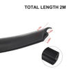 Car Front-Windshield Sunroof Weatherstrip Rubber Black Seal Strip Trim 2m