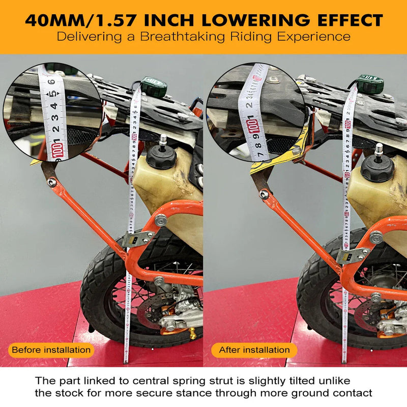 KTM 690 SMC, 690 SMCR Rear Lowering Link Kit 1.57" (2008-2018)