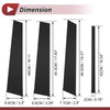 Ford Edge (2007-2014) Black 8 Pcs Door Pillar Window Trim