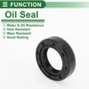Oil Seal 16x26x7mm Rotary Shaft Seal NBR Rubber Black 5 pcs