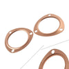 Chevy SBC BBC 2 x 3" Copper Header Pipe Collector Flange Gaskets