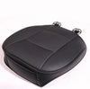 Sedan Driver Black PU Leather Front Seat Cushion Pad Cover