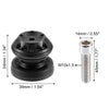 Motorcycle 2 x Black Aluminum Alloy Swing Arm Spools Sliders Stand