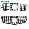 Mercedes-Benz E300 2009-2013 Black Grills Front Upper Bumper Grille