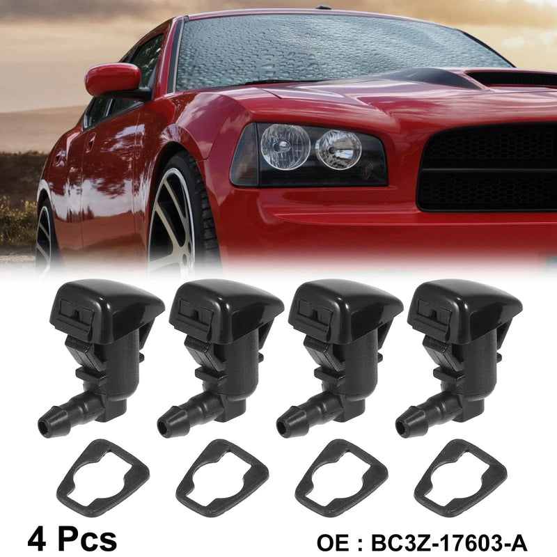 Ford F250 F350 F450 F550 4 x Front Windshield Washer Nozzles (2011-2016)