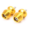 Yamaha R1, XV250, R6, YZF600, FZ6, FZ8 6mm Gold Swingarm Spool Sliders