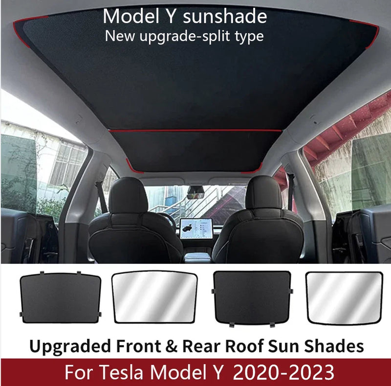 Tesla Model Y Glass Roof Sunshade (2020–2023)