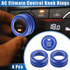 Toyota RAV4 4 x Car AC Climate Control Knob Ring (2019–2023)