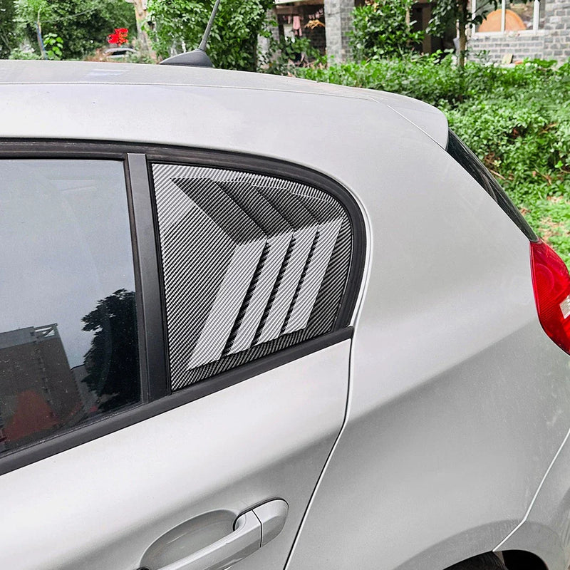 BMW 1Series Carbon Look Rear Window Scoop Shutter Vent Covers (2005–2011)