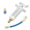 R134A 1 OZ 1/4 Hand Turn Filler Oil & Dye Injector Adapter