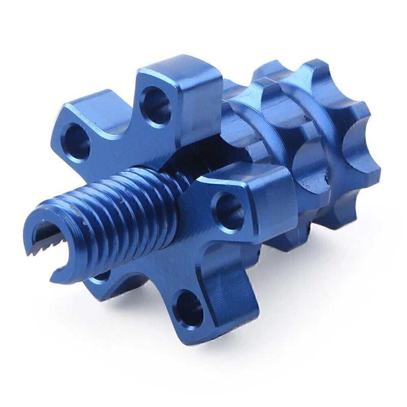Motorcycle Dirt Bike Blue M8 8MM Clutch Brake Lever Cable Adjuster Screw