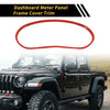 Jeep Wrangler JK JKU (2011-2017) Red Dashboard Meter Panel Frame Cover