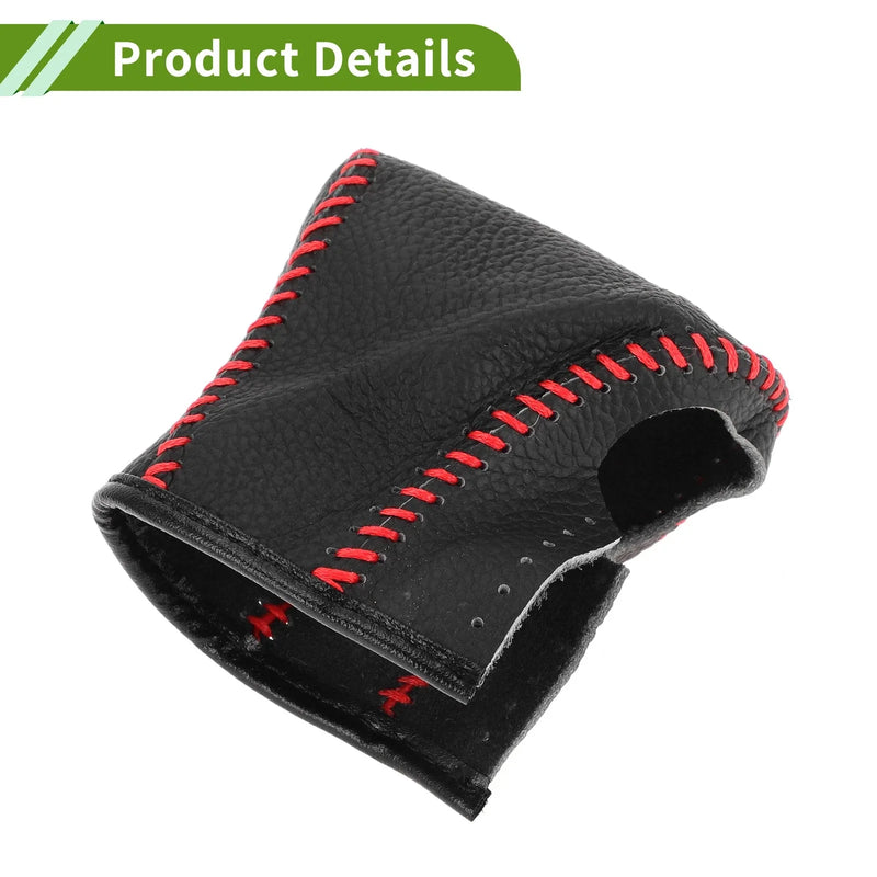 Lexus ES300h 2018-2023 Pebbled Black Red Car Gear Shift Knob Cover