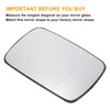 BMW 3 Series E30-E36 Right Side White Glass Mirror W/ Back Heated