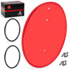 Honda Z50R Red Front Number Plate with Mount Clips & Bands (1979-1987)