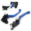 Honda XR250 XR400 CNC Blue Pivot Brake Clutch Levers (1995-2007)