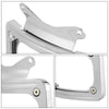 Harley Street Road Glide Chrome Curved Laydown License Plate Mount Light
